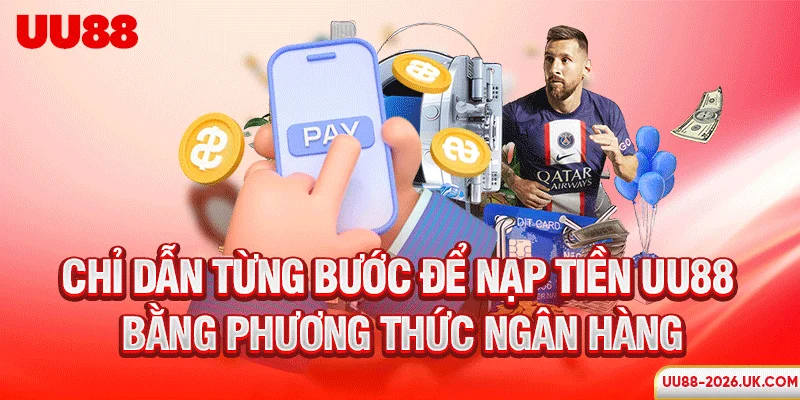 Chỉ dẫn từng bước để nạp tiền UU88 bằng phương thức ngân hàng