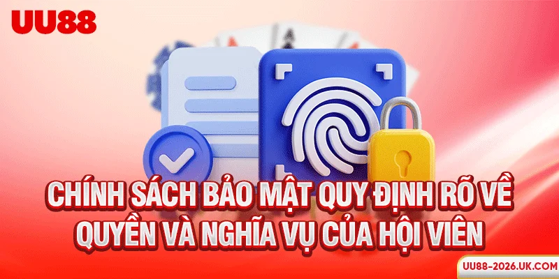 Chính sách bảo mật quy định rõ về quyền và nghĩa vụ của hội viên